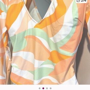 Colorful Abstract Long Sleeve Top